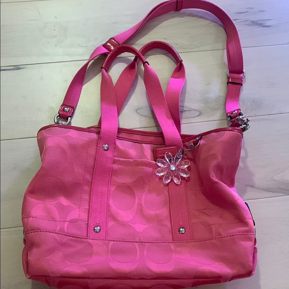 Pink Coach Women's Tote Bag